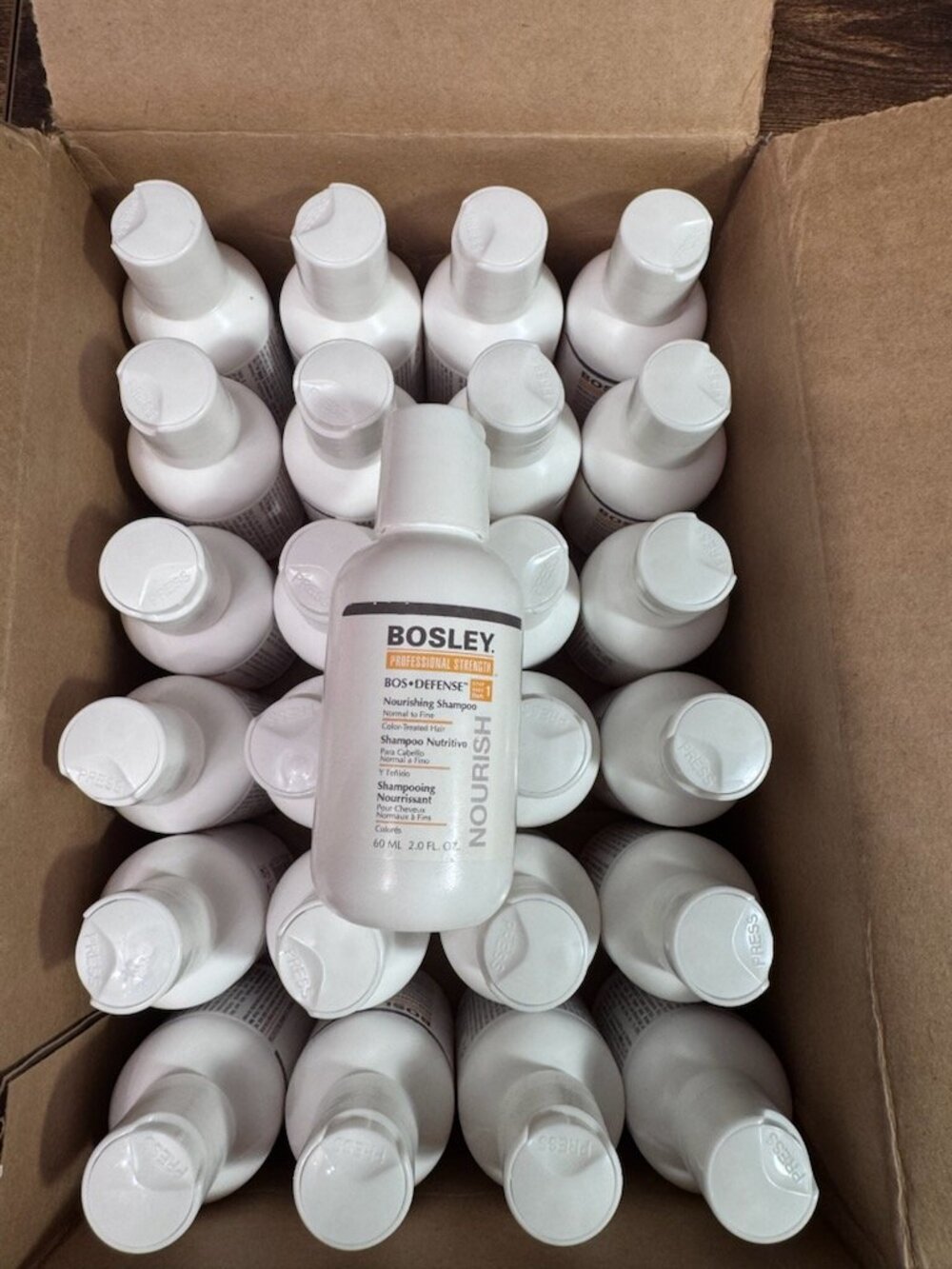 24-PACK BOSLEY Nourishing Shampoo Normal to Fine Color-Treated Hair 2.0 FL OZ ~